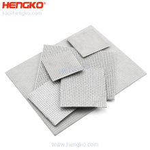 Hengko High Quality Factory Atacado Sinterned poroso Aço inoxidável 316 316L Mesh Placa Filtro Pressione